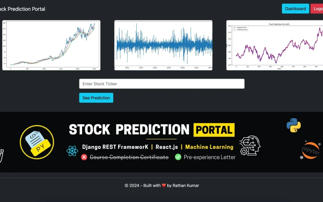 Build a Stock Prediction Portal – Django, React & Machine Learning